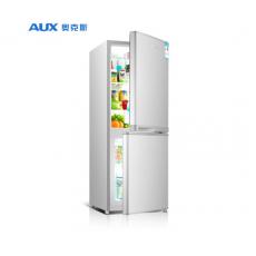 奥克斯（AUX）双门小型小冰箱冷藏冷冻146升两门电冰箱小型家用宿舍节能BCD-146AD 银色 